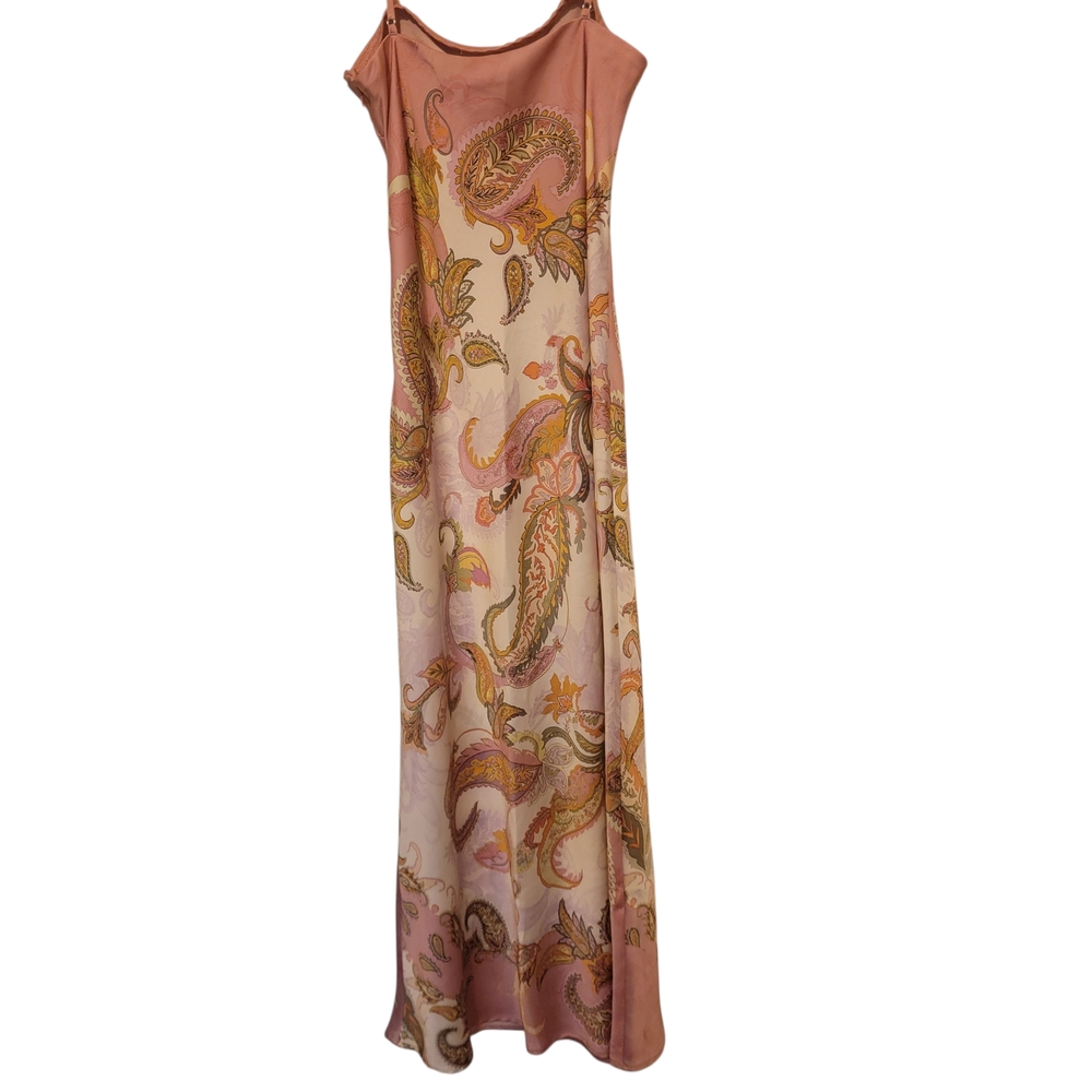 Gianni Bini Pink and Orange Paisley Maxi Dress - Picture 5 of 7